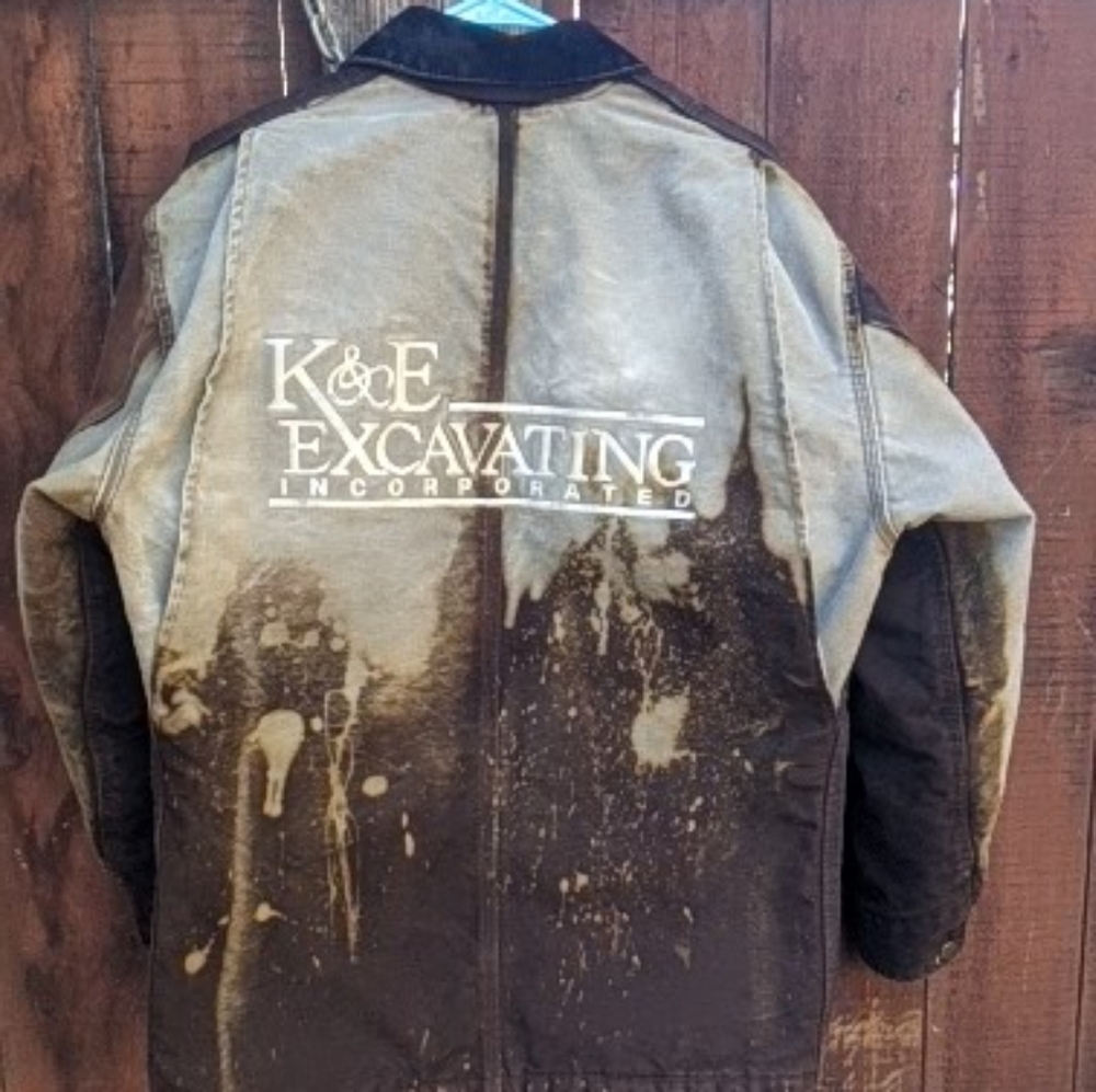 Custom Bleached Carhartt Chore Jacket